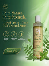 4 Bottle Bundle_ Herbal Crown Hair Oil for All Hair Types | 100% Organic & Natural Bundle of 4 and 1 Free - Herbal Crown