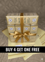 4 Bottle Bundle_ Herbal Crown Hair Oil for All Hair Types | 100% Organic & Natural Bundle of 4 and 1 Free - Herbal Crown
