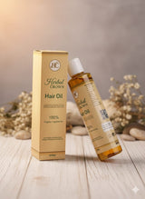  4 Bottle Bundle_ Herbal Crown Hair Oil for All Hair Types | 100% Organic & Natural Bundle of 4 and 1 Free - Herbal Crown