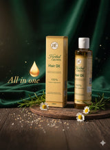 4 Bottle Bundle_ Herbal Crown Hair Oil for All Hair Types | 100% Organic & Natural Bundle of 4 and 1 Free - Herbal Crown